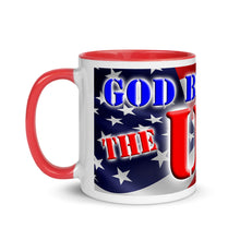 Load image into Gallery viewer, GOD BLESS THE USA Mug with Color Inside